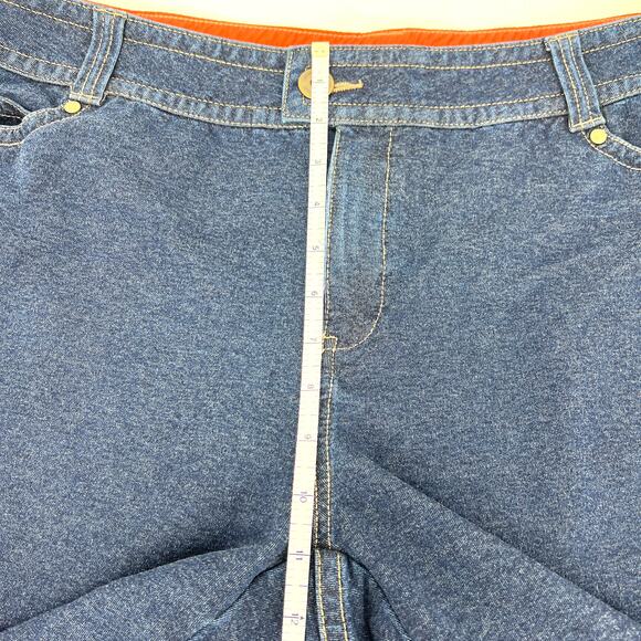 Coldwater Creek Lightweight Cropped Stretch Denim Jeans Cuffed Hem Size W 18 - Picture 4 of 7